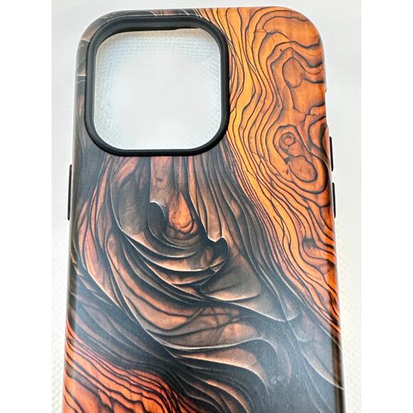 New iPhone 14 Pro Phone Case - Wood Grain Design - Never Used - Picture 2 of 3